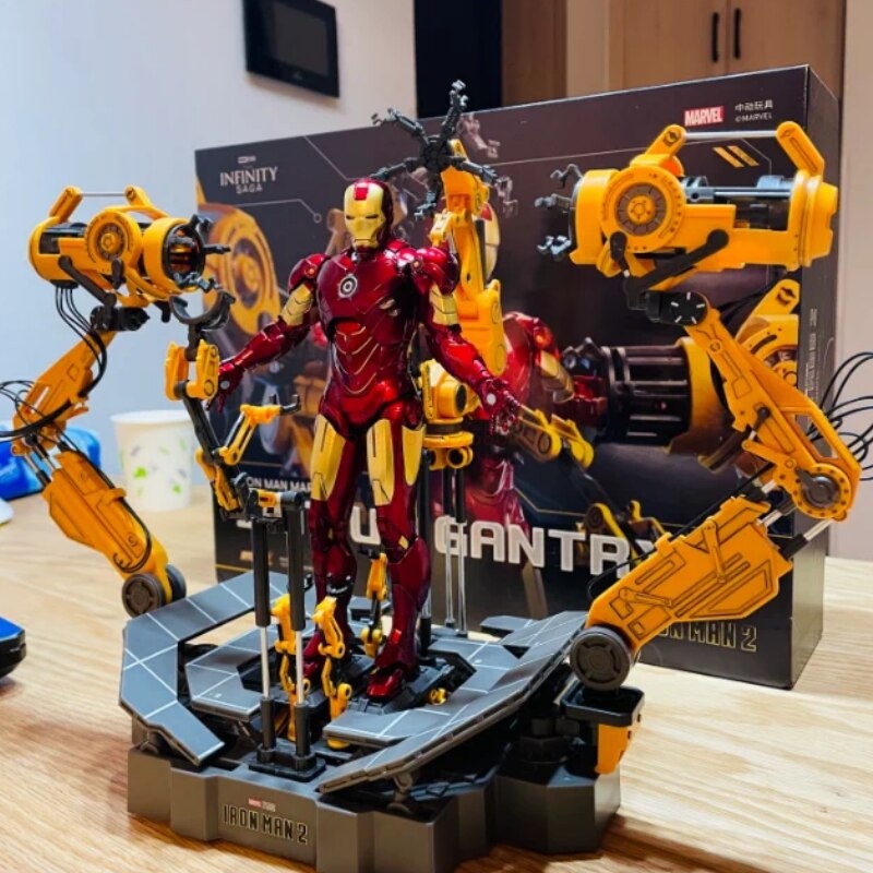 MH81 - Mô Hình Iron Man Mark IV + Suit Up Gantry 1/10 Chính Hãng ZDToys - Mô Hình Iron Ma Tỉ Lệ 1:10 SẴN HÀNG