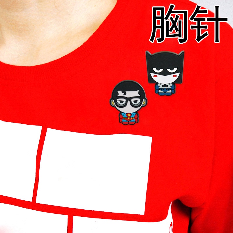 1 Trâm Cài Áo Bằng Cao Su pvc Mềm Hình avengers league Hoạt Hình