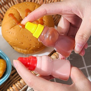 Set 2 hũ đựng sốt mini hình gấu hoạt hình dễ thương