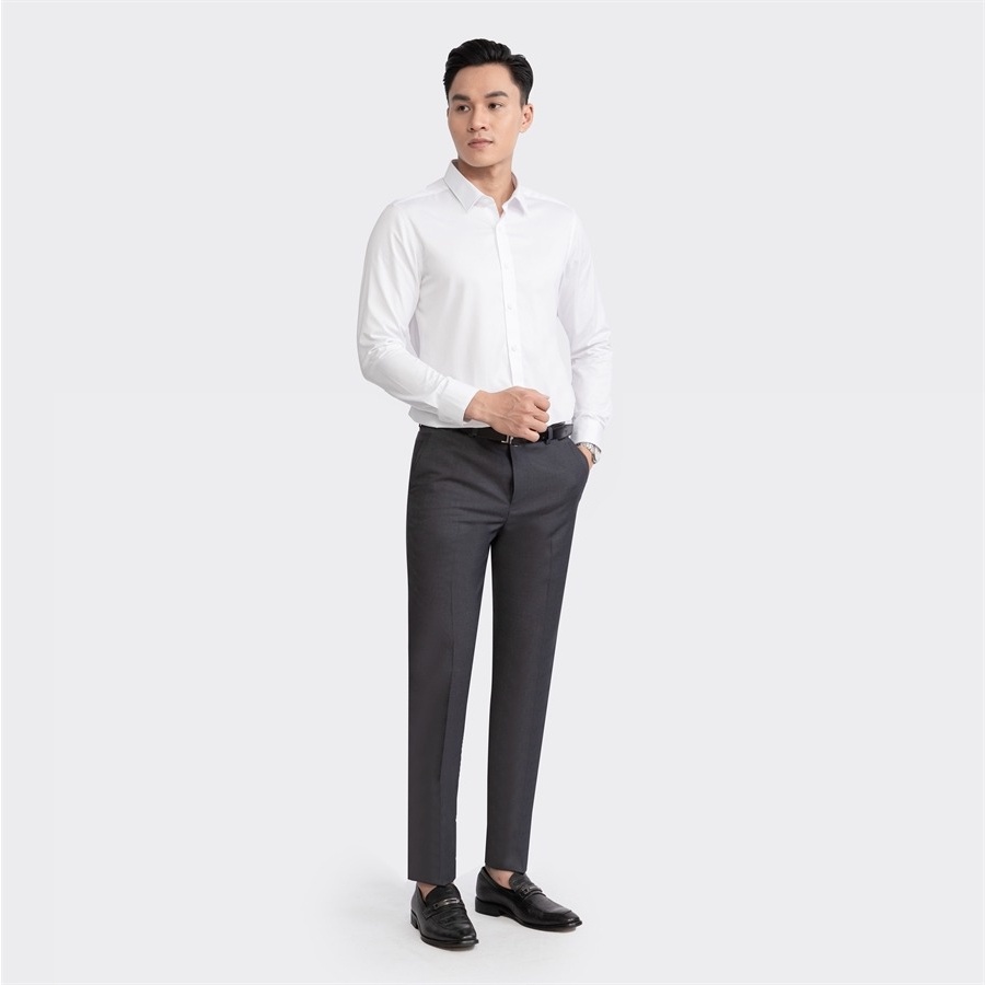 Áo sơ mi nam dài tay ARISTINO phom Slim Fit ôm nhẹ, chất liệu Modal từ sợi sồi thiên nhiên mềm mại, thoáng khí - ALSR38