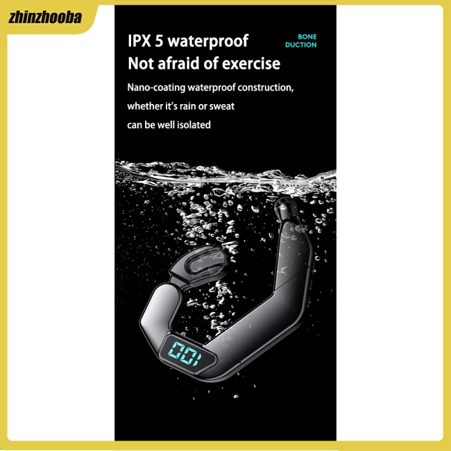 Fs Tai nghe không dây v19 Móc Vành Tai Có Màn Hình Hiển Thị Kỹ Thuật Số