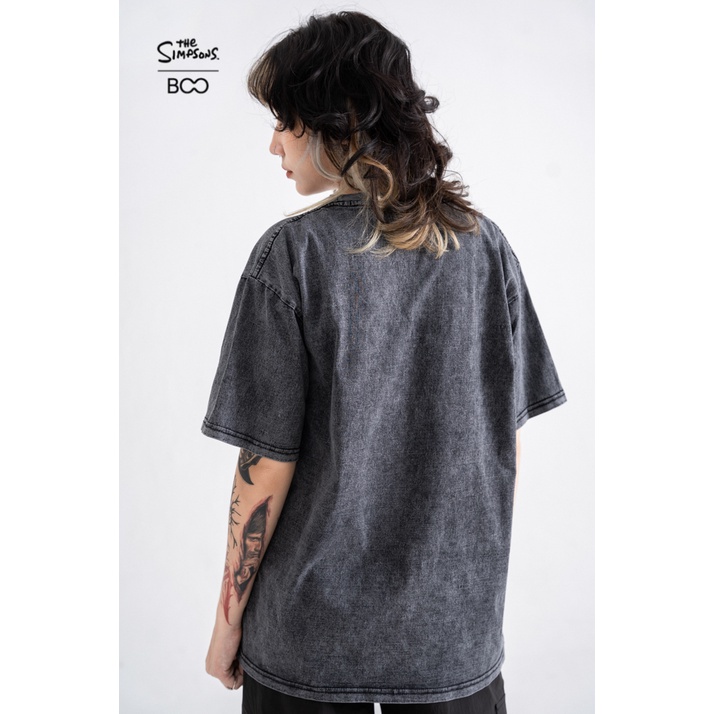 Áo Thun BOO Unisex Dáng Oversize Họa Tiết Graffiti The Simpsons BZL