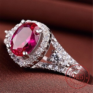 Nhẫn hở bạc 925 hình oval xinh xắn thời trang