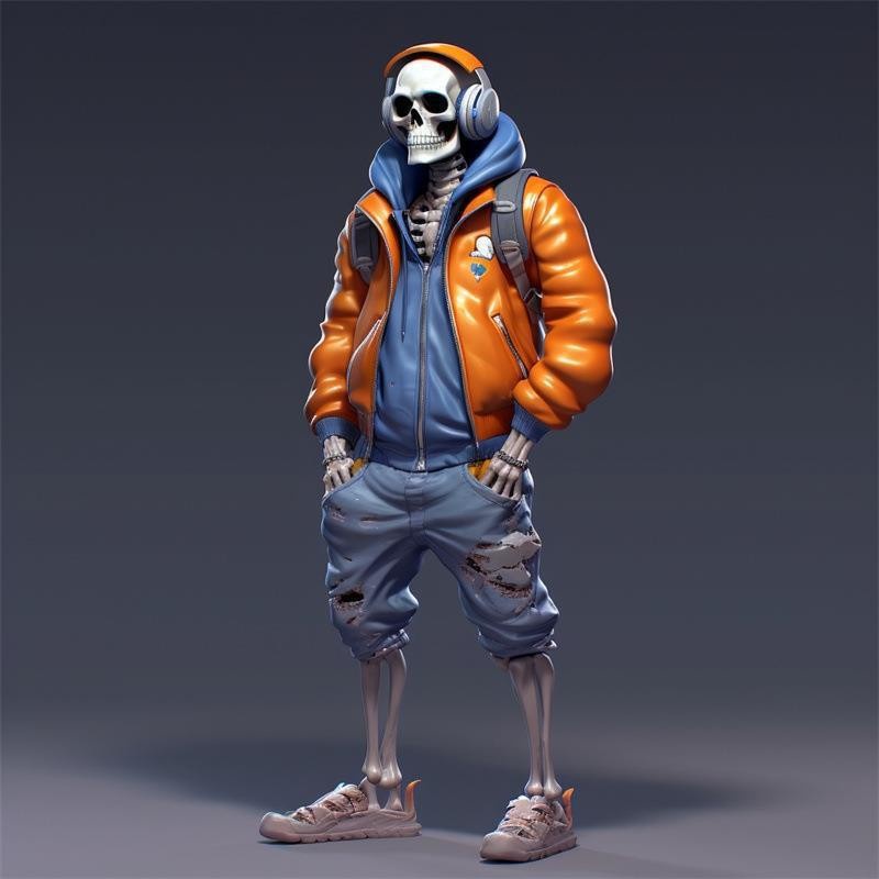 Ma Nơ Canh Hình Bộ Xương Trang Trí halloween