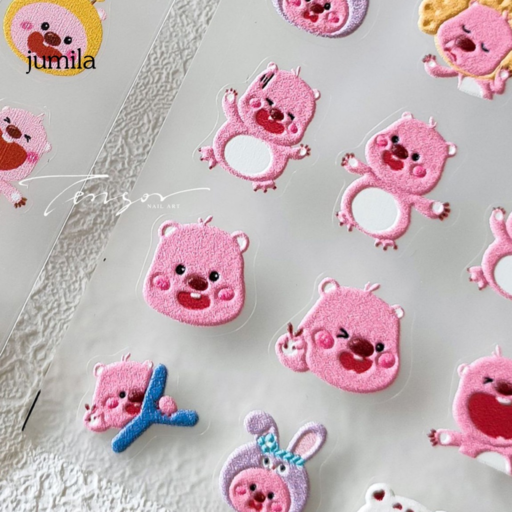 Lameila Miếng Dán Trang Trí Móng Tay Tự Dính Siêu Mỏng Họa Tiết Hoạt Hình Thủ Công Cho Nữ