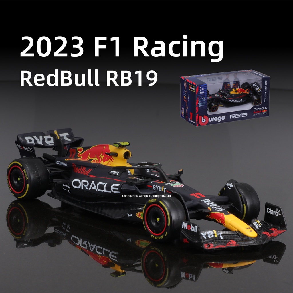 Xe Hơi bburago 2023 rb19 Tỉ Lệ 1: 43 Độc Đáo Sống Động #1 #11 Mô Hình Xe Đua red bull f1 Chân Thật