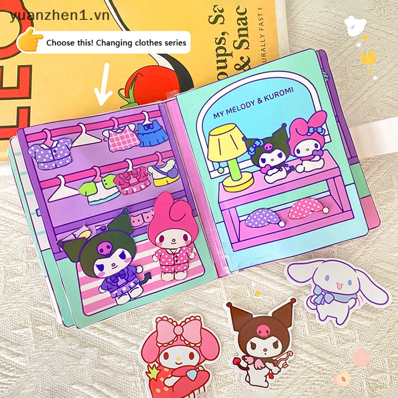 Zhen Kawaii Bộ Đồ Chơi Xếp Hình Dán sanrio kuromi Hoạt Hình Sáng Tạo Vui Nhộn diy Cho Trẻ Em vn