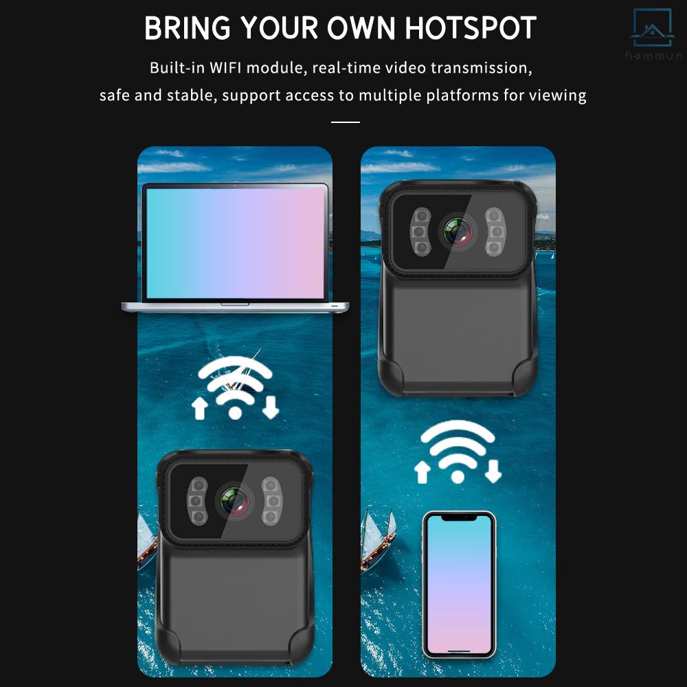 Camera Hành Trình 1080p wifi Không Dây Góc Rộng Chống Nước Có Kẹp Lưng #homevn