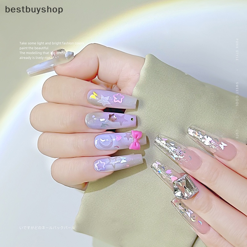Miếng Dán Trang Trí Móng Tay Lấp Lánh Nhiều Màu Sắc Mới