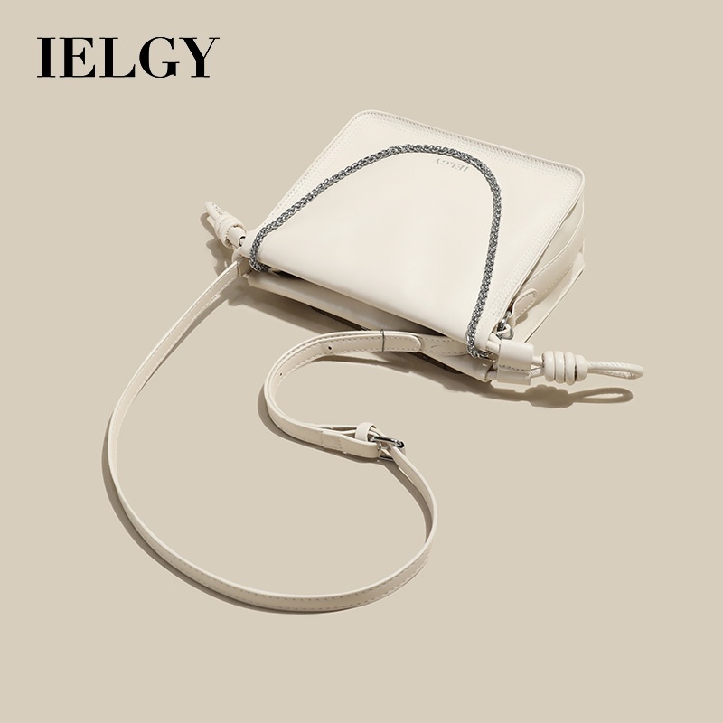 IELGY Túi Đeo Chéo Vai Mùa Hè Với Dây Xích Xếp Ly Độc Đáo