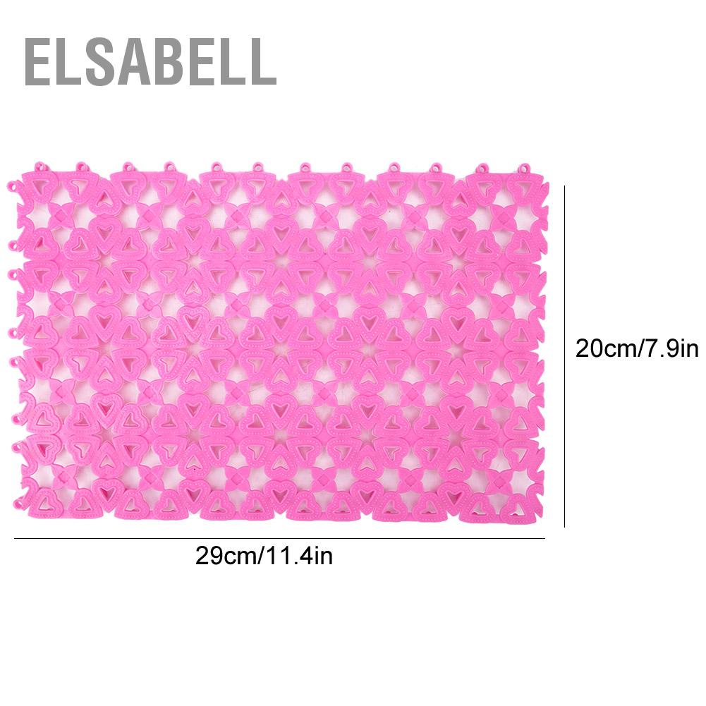 Elsabell 4 Màu Sắc Chó Mèo Thú Cưng Thảm Nhựa Ghép Rỗng Chống Trượt Cho Lồng Sàn Phòng Tắm