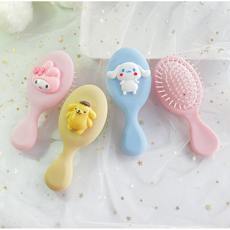 Sanrio Lược Nhỏ Mát Xa Đầu Chống Tĩnh Điện Họa Tiết Hoạt Hình melody Dễ Thương Cho Bé Gái