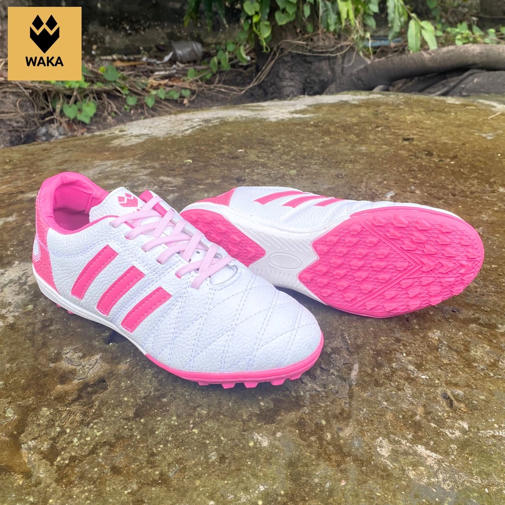 Giày đá bóng nam 3 sọc Toni Kroos 11 PRO da nhăn và 3 sọc WAKA đế cao su tại Phủi K&C