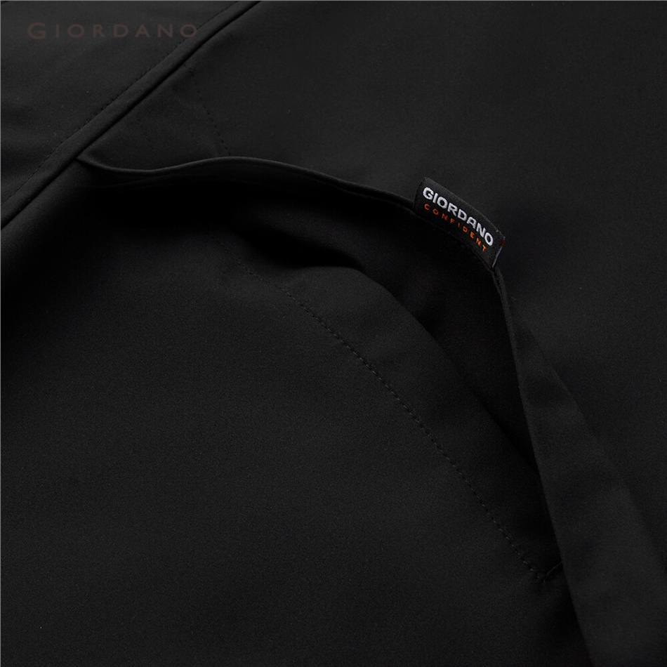 GIORDANO MEN Fleece-lined loose hooded windbreaker 01073670