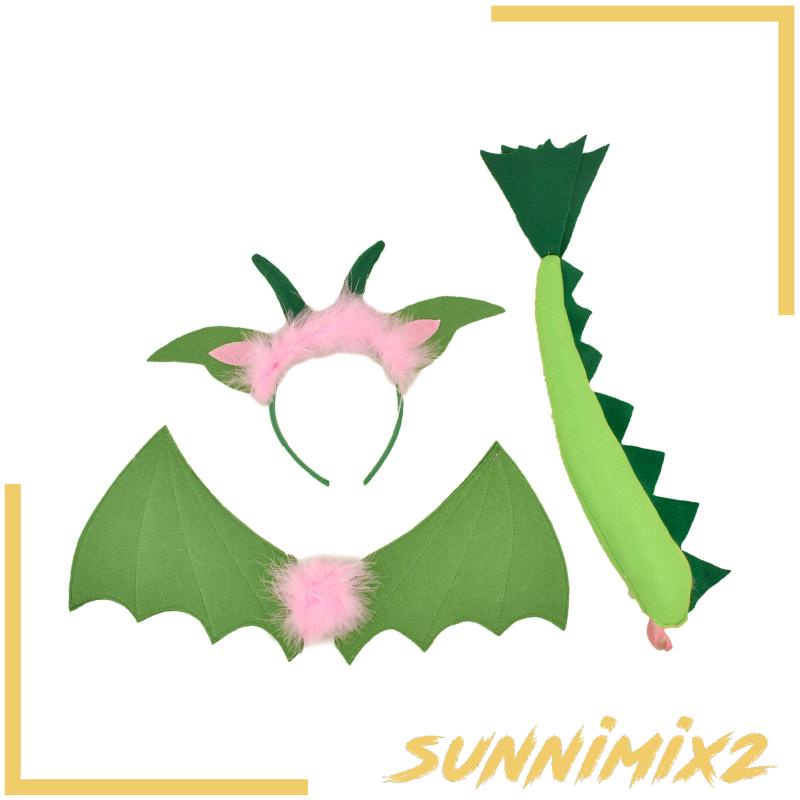 Set 3 Món Đồ Hóa Trang Khủng Long Có Cánh Cho Bé