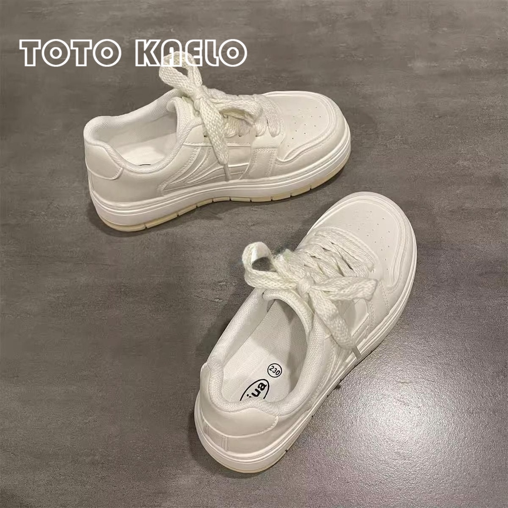 TOTOK giày thể thao nữ giày sneaker nữ Thoáng Khí 2023 hot trend Đường may tỉ mỉ Năng động Lót êm ái Thanh lịch FLF23A0SRY 43Z231024