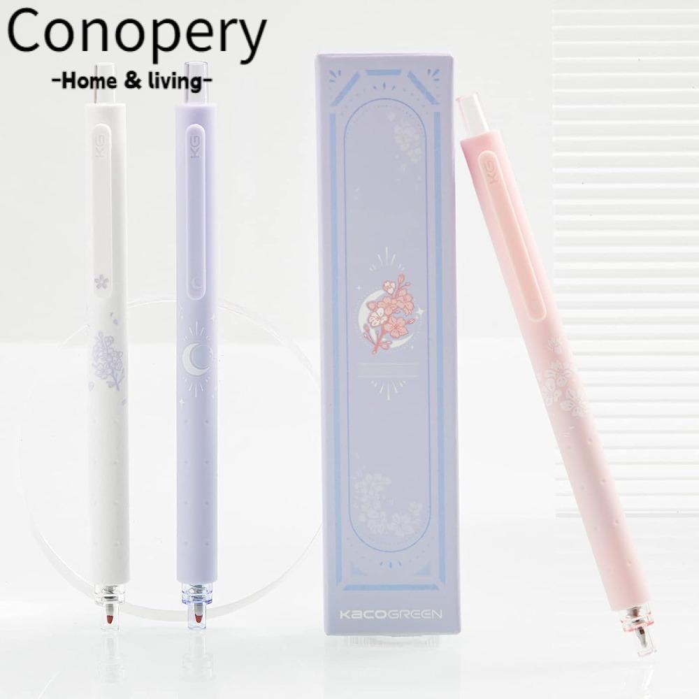 Conopery Dễ Thương Bút Bi Mực Đen Kèm 2 Đầu Thay Thế 1 Màu