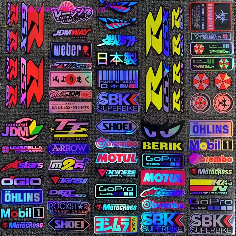 Miếng Dán laser Chống Thấm Nước Trang Trí Xe Hơi Xe Máy