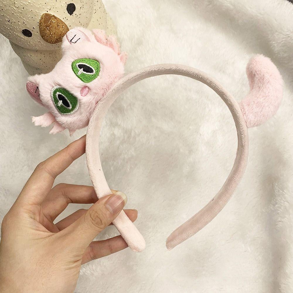 Băng Đô Cài Tóc Vải Lông Hình Mèo Hoạt Hình Sáng Tạo Phong Cách Hàn Quốc Dành Cho Bạn Nữ Chụp Ảnh