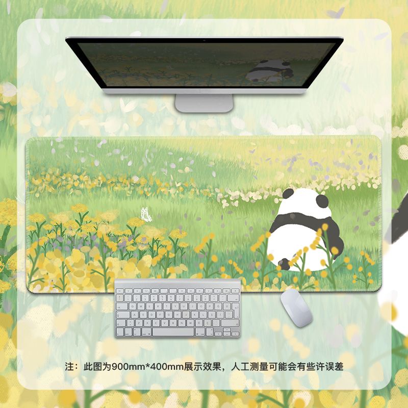 Dễ Thương Tấm Lót Chuột Và Bàn Phím Máy Tính Hình Gấu Trúc Chống Trượt