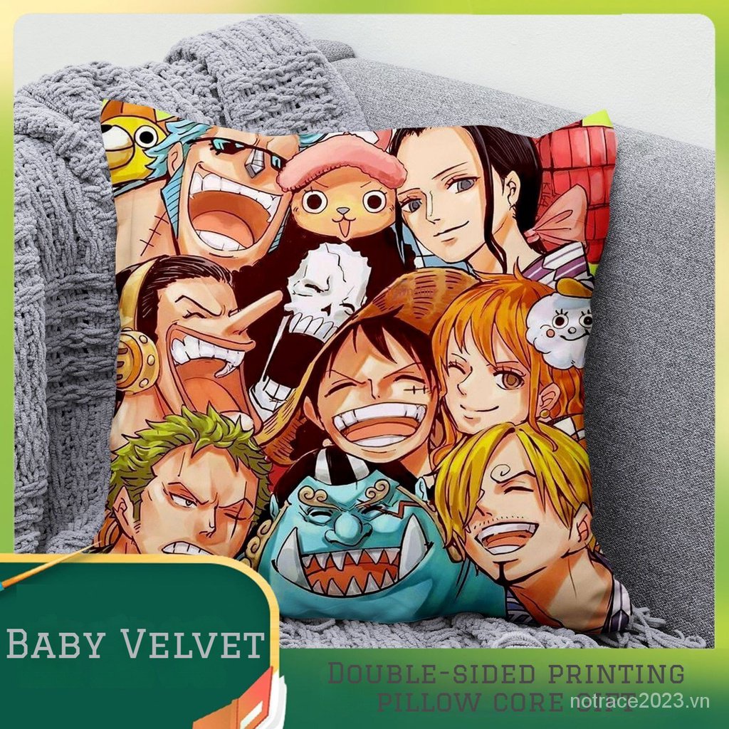 ★One Piece★Gối Ôm Hai Chiều In Hình anime one piece Dễ Thương