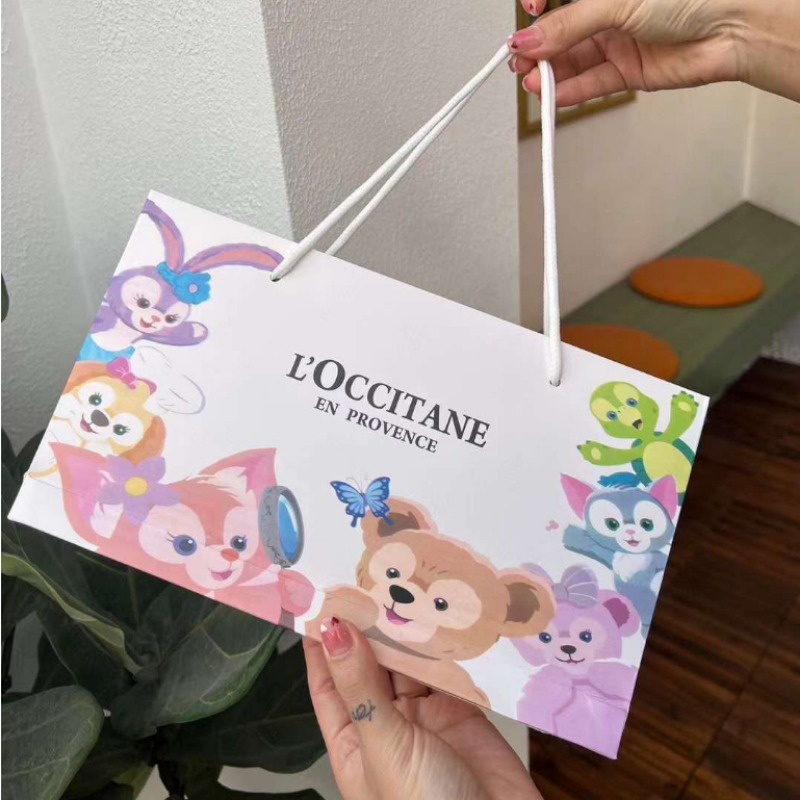 France L 'Occitane disney Hộp Quà Tặng 5 Gói Kem Dưỡng Da Tay Phiên Bản Giới Hạn 30ml * 5 Gói Hoa Anh Đào / Hoa Hồng