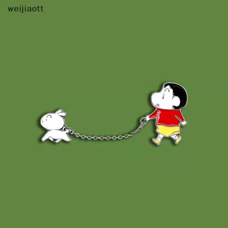 Weijiaott Ghim Cài Áo Hoạt Hình shin-chan Vui Nhộn Sáng Tạo Có Thể Tháo Rời Làm Quà Tặng Bé Gái vn