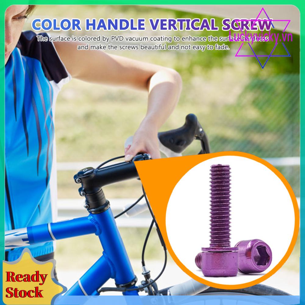 Set 6 Bu Lông m5x18mm Bằng Titan Cho Xe Đạp