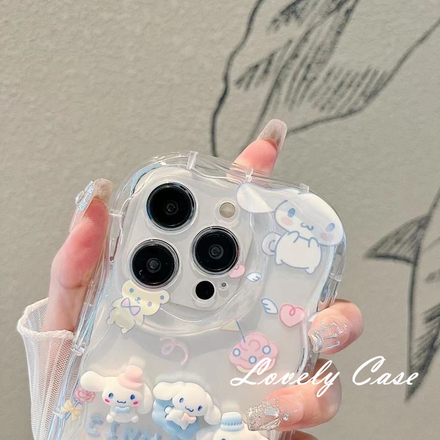 Ốp Điện Thoại silicon Viền Cong Hình Chú Chó Cười 3d Cho iphone 15 14 13 12 11 pro max 8 7 6 6s plus x xr xs max se 2020