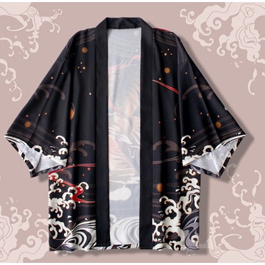 Áo Khoác kimono In Hình yukata harakuju Châu Á Cho Nam