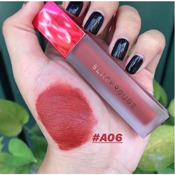 Son black rouge A12 đỏ nâu siêu lì son kem black rouge