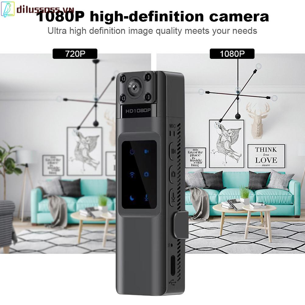 Máy Ghi Hình Kỹ Thuật Số dilussoss.vn 1080p hd mini wifi Góc Rộng 130 Độ