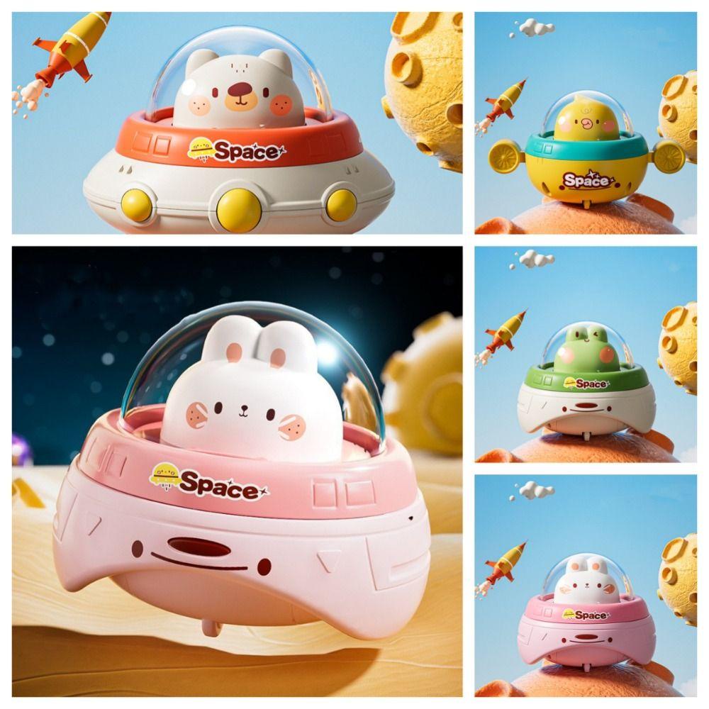 Đồ Chơi Tàu Không Gian Nhấn Bằng Nhựa Vui Nhộn Cho Bé