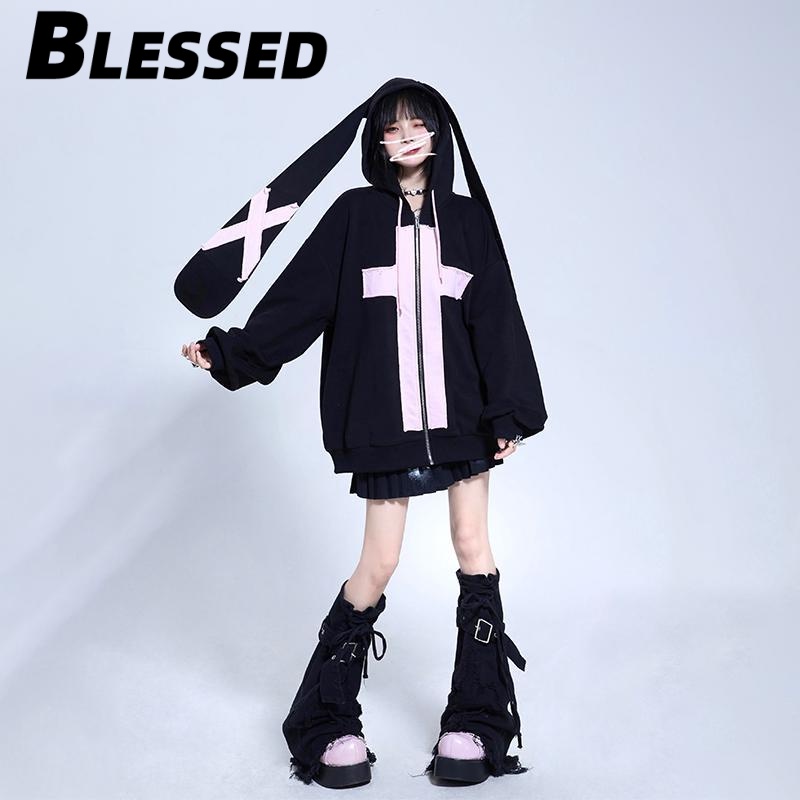 Blessed Áo Khoác hoodie áo khoác nữ zip hoodie fashionable Popular Thanh lịch Thoải mái WWY239129J37Z230914