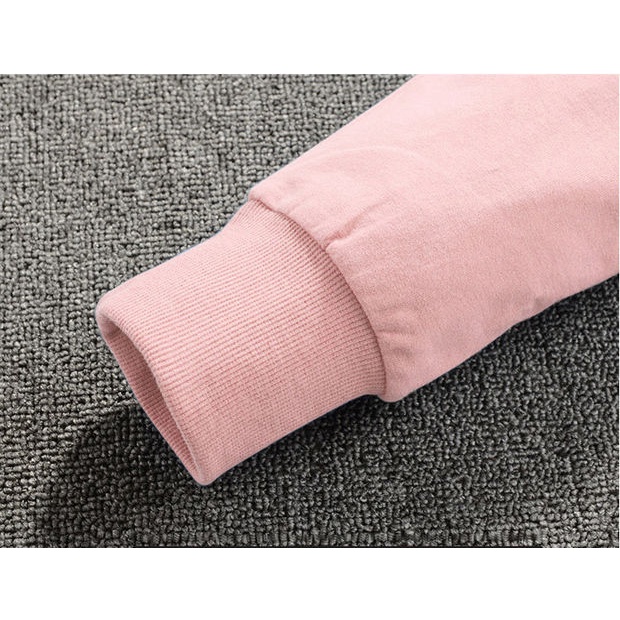 Áo Hoodie cotton Mềm Tay Dài In Hình Hoạt Hình Dễ Thương Thời Trang Xuân Thu Cho Bé Gái 4-14 Tuổi