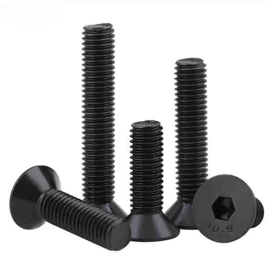 Vít Lục Giác Màu Đen 10.9 m6 / m8 / m10 Độ Bền Cao Chuyên Dụng
