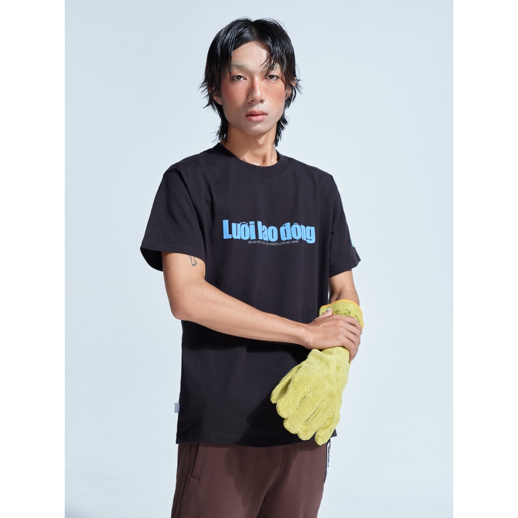 Áo Thun Unisex BOO Dáng Regular  GRAPHIC LINE LƯỜI LAO ĐỘNG