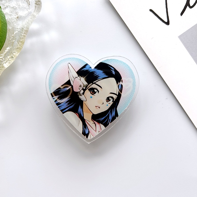 Giá Đỡ Điện Thoại Trong Suốt Hình Hoạt Hình Dễ Thương