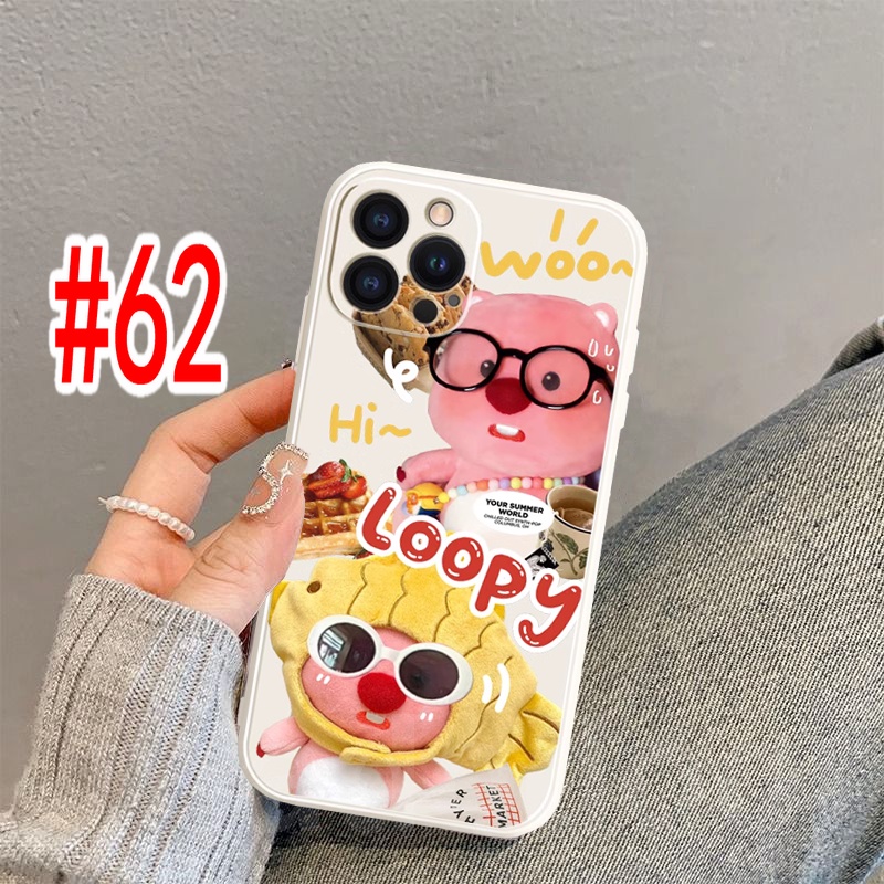 BFF Cartoon Casing Redmi Note 13 Pro+ Plus 11S 10S 11 10 13C 9S 9 8 7 6 5 10C 9T 9A 9C Pro Cute ins cap beaver Loopy Straight edge Fine Hole Couple Anti-fall Soft Phone Back Case Cover MDD 61