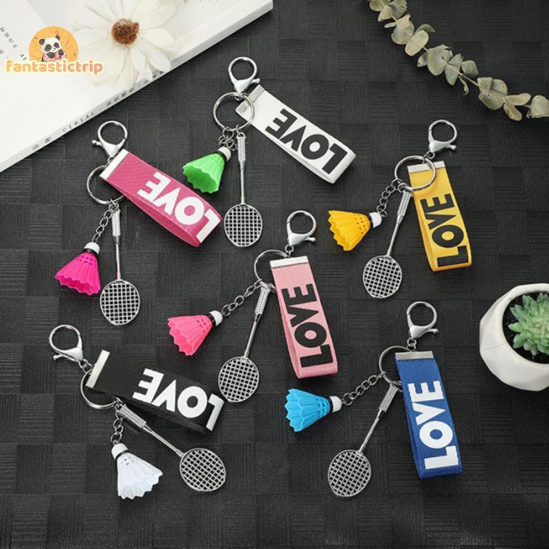 Móc Khóa Treo Ba Lô / Túi Xách Trang Trí Hình Quả Cầu Lông Độc Đáo mini Mới
