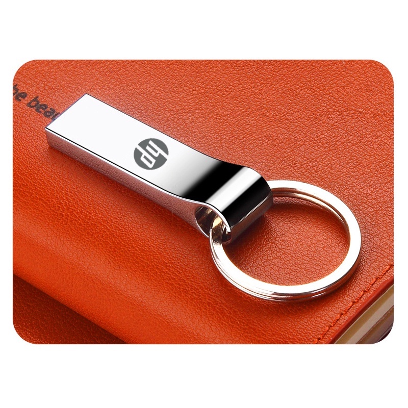 Ổ Đĩa Flash HP 2TB Tốc Độ Cao usb 16GB 32 64GB 128 512GB 1TB 2TB 32G 64G 128G Bằng Kim Loại Màu Bạc Có Móc Khóa usb 3.0