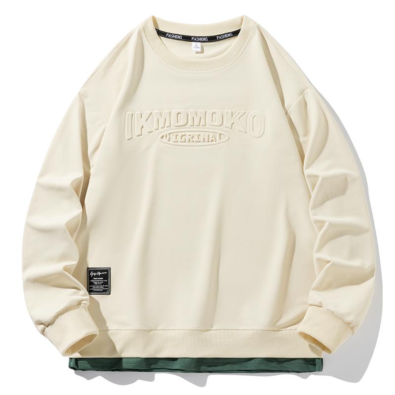 Áo Thun cotton Cổ Tròn Tay Dài Phong Cách Mới Mùa Thu Cho Nam size m-5xl23