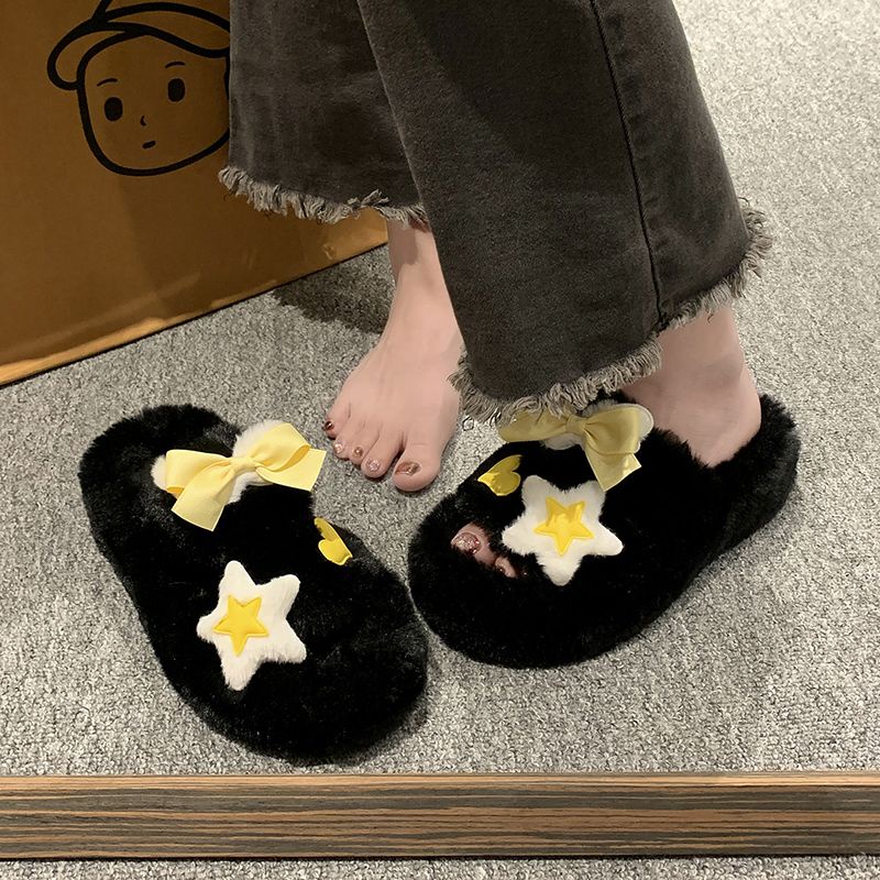 HHH   Dép Lông Đế Dày đi mùa đông Dép xỏ ngón đi bánh mì Thoải Mái Xinh Xắn  Thời trang Phong cách Thời trang Phong cách B92H0JQ 37Z230910