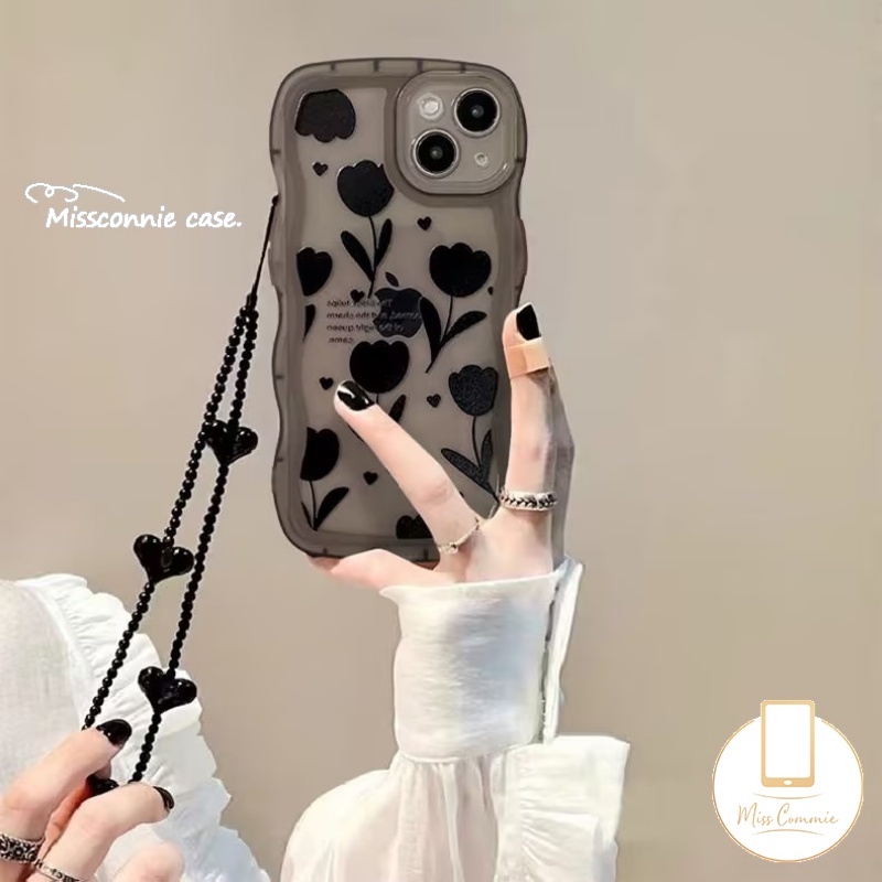 Dây Đeo Điện Thoại acrylic Ngọc Trai Hình Trái Tim / Bướm Xinh Xắn Cho Nữ