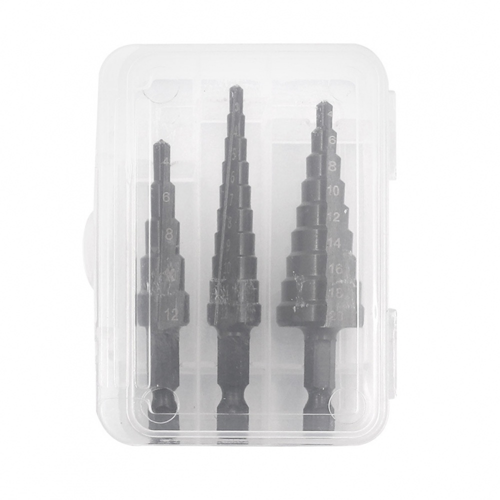 Set 3 Mũi Khoan Lỗ 3-12mm 4-12mm 4-20mm