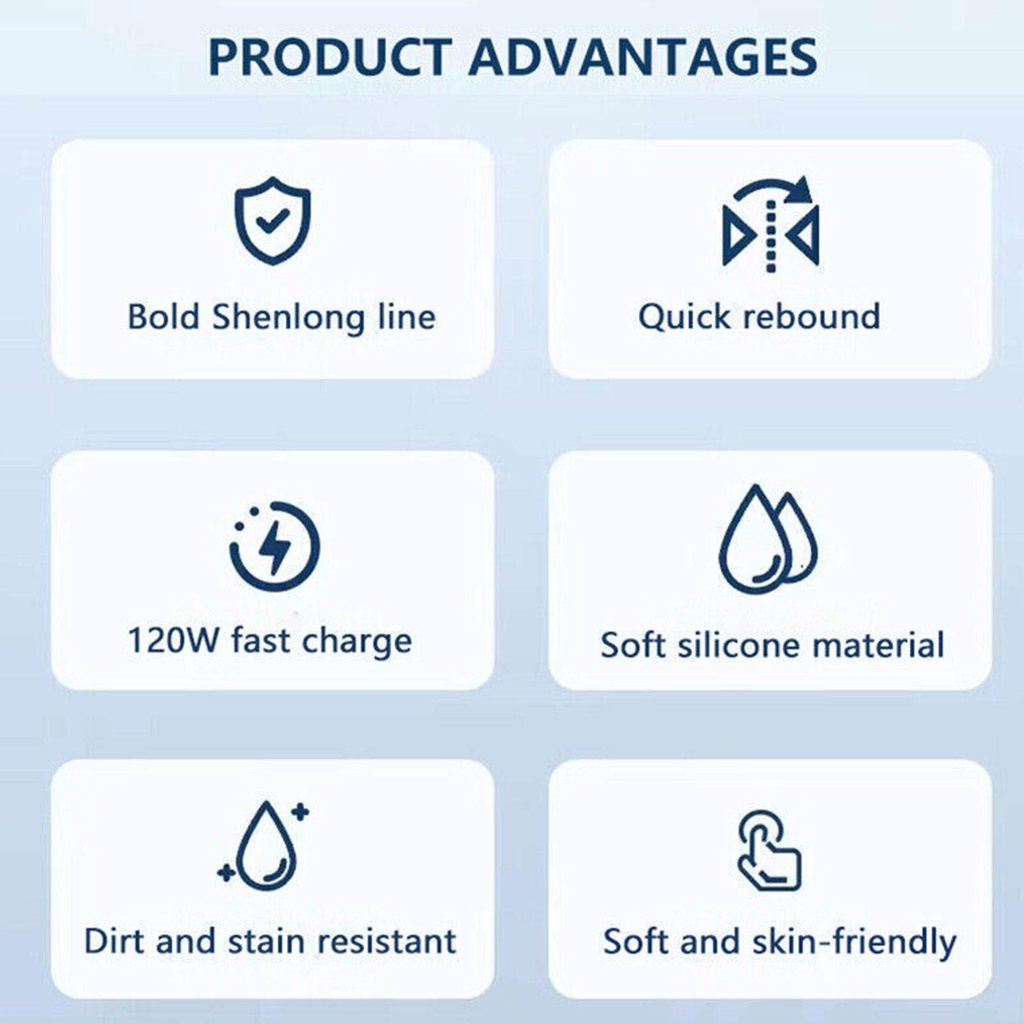 Dây Cáp Sạc Nhanh 120w 6A od6.0 Chất Lượng Cao huawei XIAOMI