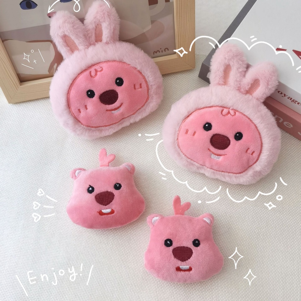 Dễ Thương Phụ Kiện Cài Tóc Hình Tai Thỏ Bông Đáng Yêu