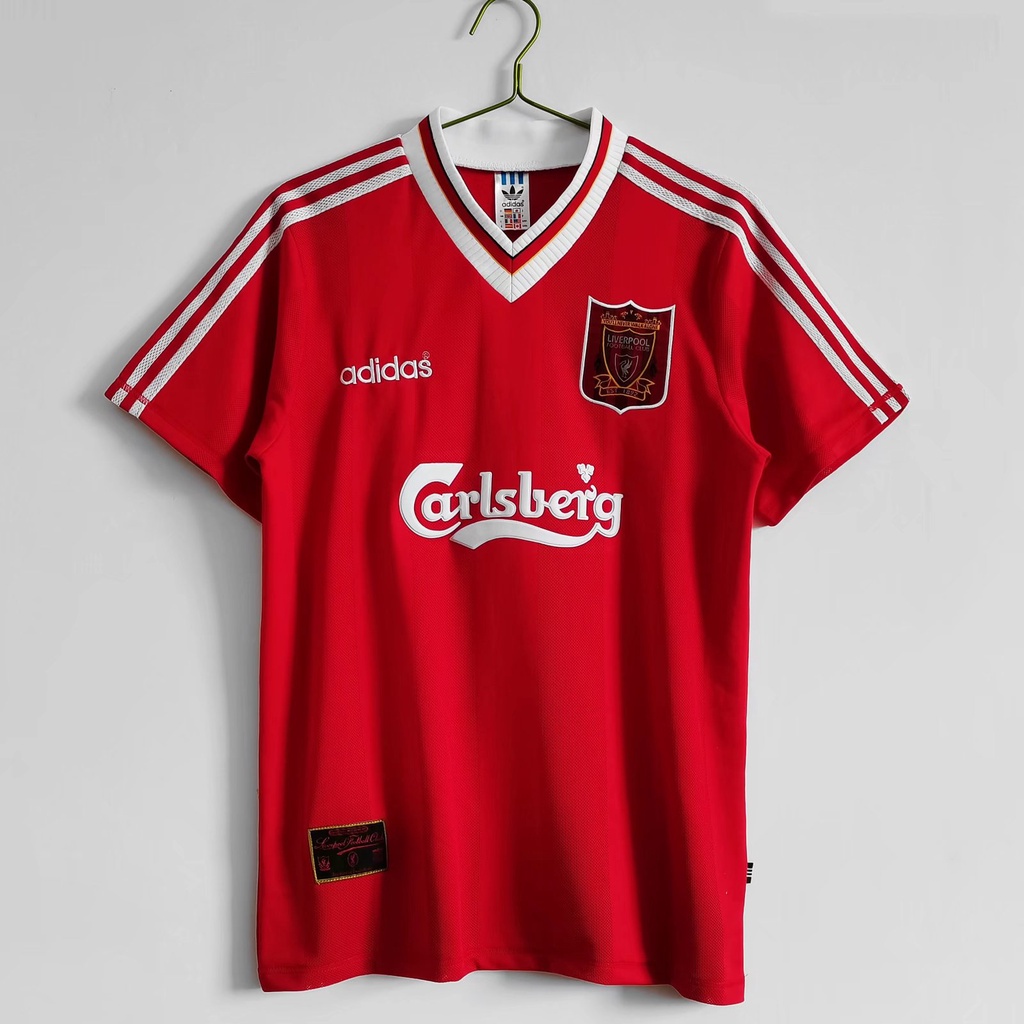 Áo Bóng Đá Chất Lượng Cao Phong Cách vintage 1995-96 liverpool