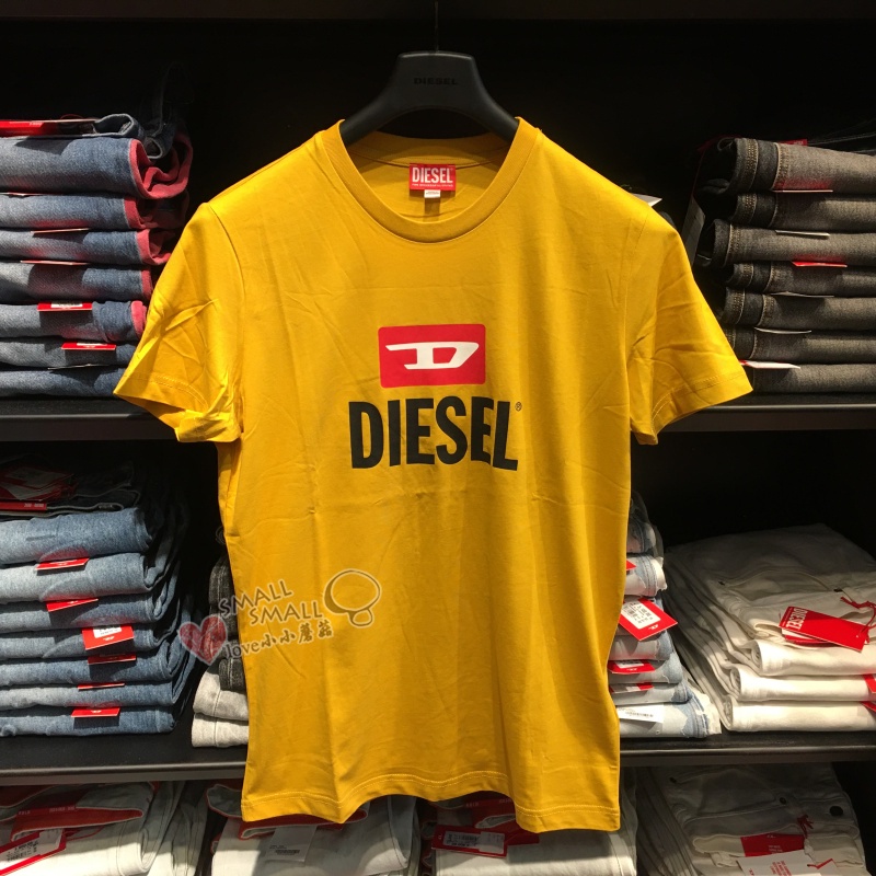 Diesel Áo Thun cotton Ngắn Tay In logo Cá Tính Dành Cho Nam