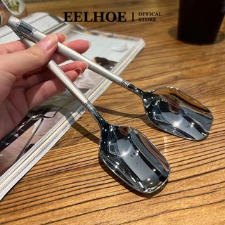 EELHOE 1 Thìa Inox Bạc Vàng Đèn Lồng Thìa Muỗng Cháo Muỗng Ăn Bằng Inox Muỗng Cấp Thực Phẩm Dụng Cụ Nhà Bếp Gia Đình miiki_vn
